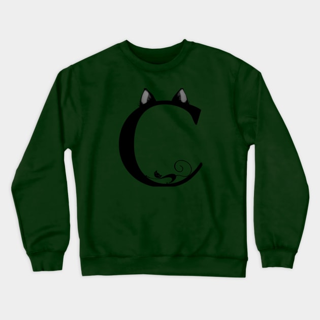 Letra C Crewneck Sweatshirt by Narwên